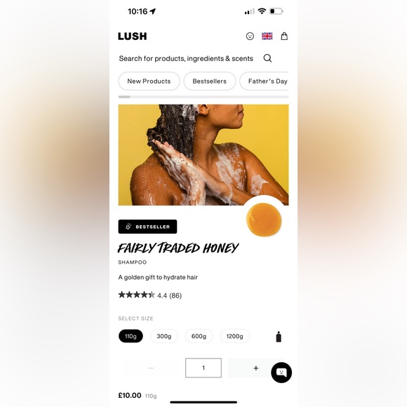 Fairy traded honey shampoo lush brand new 110g - Picture 2 of 3